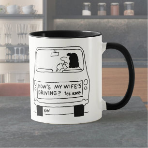 Caneca Como está a minha mulher a conduzir?