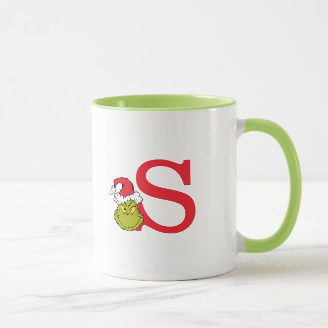 Caneca Como o Grinch Roubou o Natal | Monogram S (Direita)