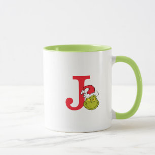Caneca Como o Grinch Roubou o Natal Monograma J