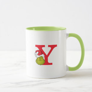 Caneca Como o Grinch Roubou o Natal Monograma Y
