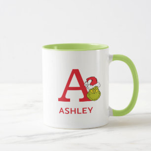 Caneca Como o Grinch Roubou o Natal   Nome e Monograma A