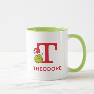 Caneca Como o Grinch Roubou o Natal Nome e Monograma T