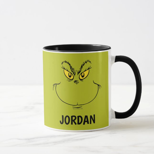 Caneca Como o Grinch Roubou o Rosto do Natal - Personaliz (Direita)