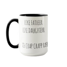 Como Pai Como Filha Engraçada Coca Café Mug