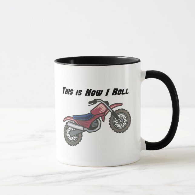 Caneca Como Rolo (Bicicleta Dirt) (Direita)