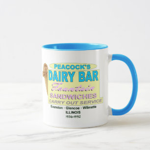 Caneca Companhia de Sorvetes de Peacock de Illinois