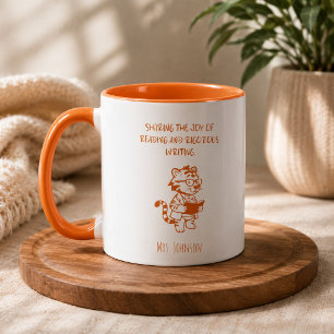 Caneca Compartilhando a Alegria da Leitura Professor de E