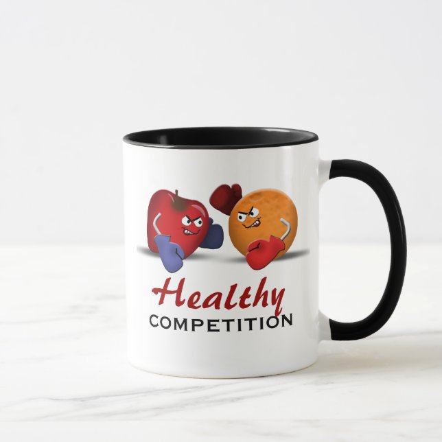 Caneca Competição saudável Boxing Fruta mug (Direita)