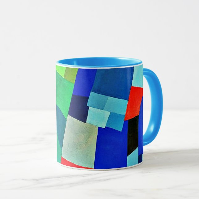 Caneca Composição, abstrato de Otto Freundlich (Frente Esquerda)