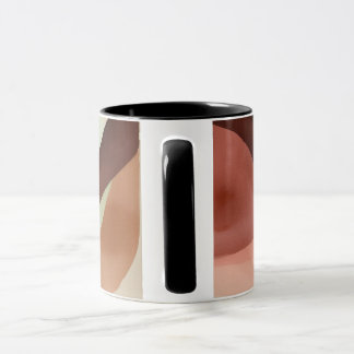 Caneca composição de abstrato minimalística da aquarela