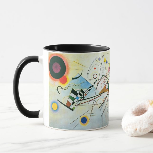 Caneca Composição VIII de Wassily Kandinsky Coffee Mug (Com Donut)