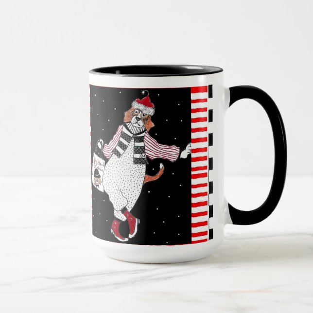 Caneca Compra de inclinação do feriado do lebreiro do (Direita)