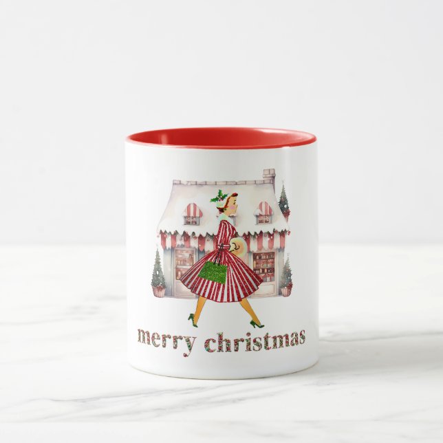 Caneca comprada de dama de Natal de 1950 (Centro)