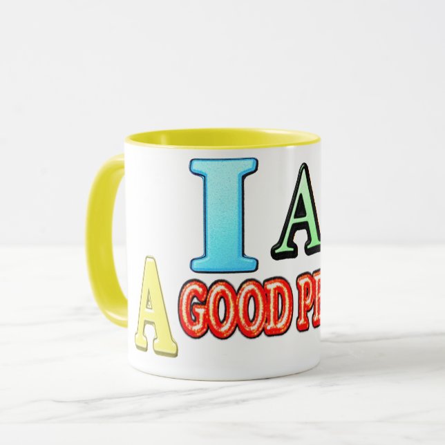 Caneca Comprar "BOA PESSOA" Design de Expressão (Frente Esquerda)