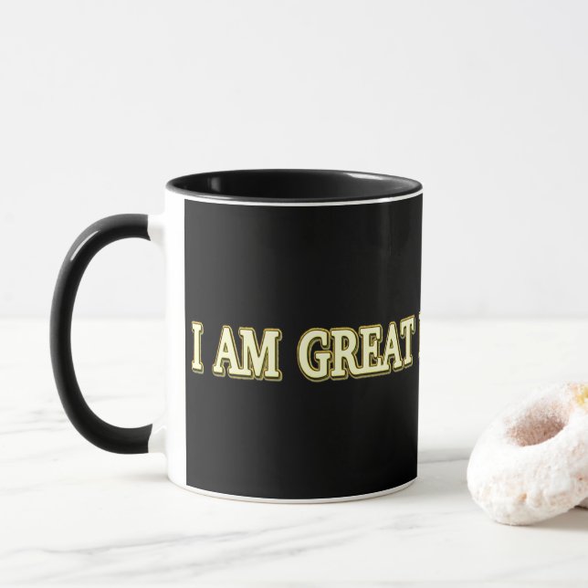 Caneca Comprar de "Excelente Deals Hunter", Design bonito (Com Donut)