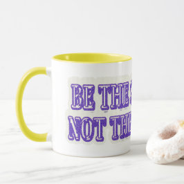 Caneca Comprar Design "BE A SOLUÇÃO", Trabalho de arte, b