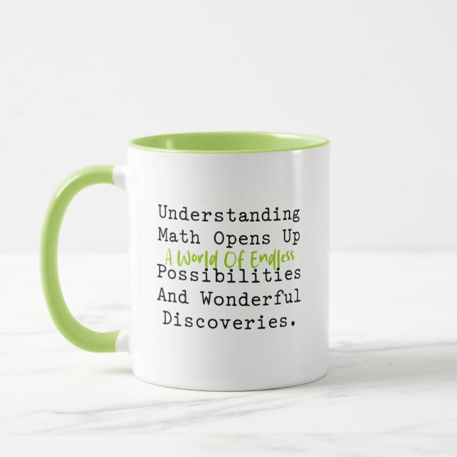 Caneca Compreendendo o Mundo de Possibilidades Infinitas  (Esquerda)