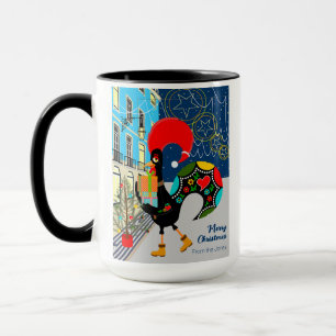 Caneca Compro de Natal com o Galo Português