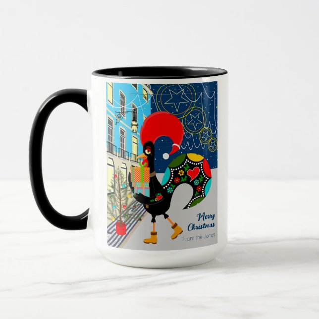 Caneca Compro de Natal com o Galo Português (Esquerda)