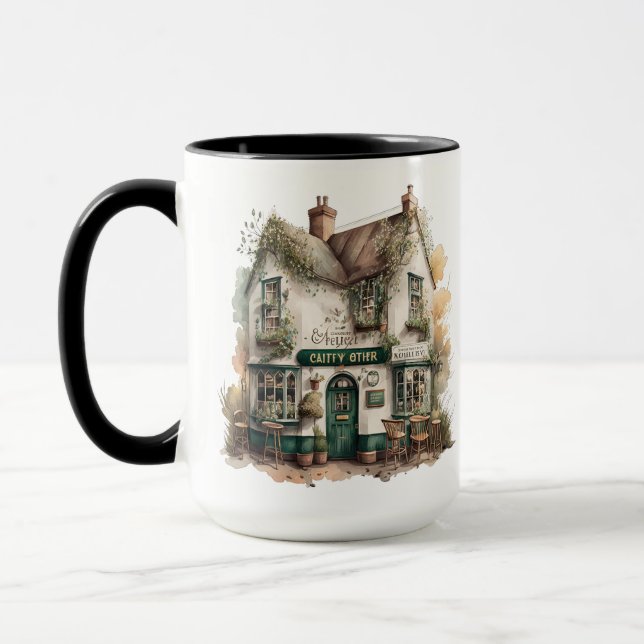 CANECA COMPRO DE VILAGEM IRLANDESA DO PAÍS QUAINT WATERCO (Esquerda)