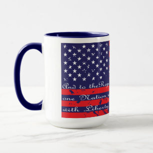 Caneca Compromisso de Lealdade EUA Flag