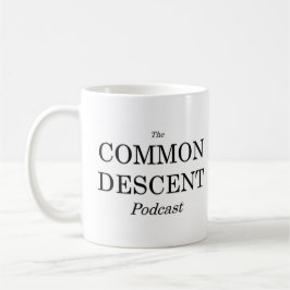 Caneca comum do logotipo da separação do Podcast