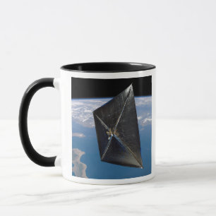 Caneca Conceito artístico de NanoSail-D no espaço