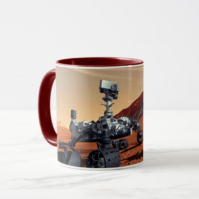 Caneca Conceito Artístico do Rover Curiosity da NASA para (Frente Esquerda)