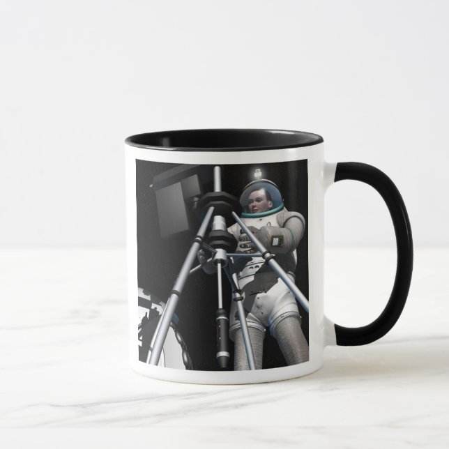 Caneca Conceito do artista de exploração espacial futura (Direita)