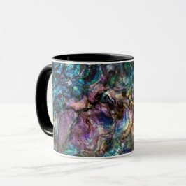 Caneca Concha de Abalone Írisdida Arco-íris