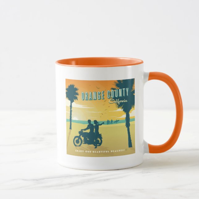 Caneca Condado de Orange, Praias da Califórnia (Direita)