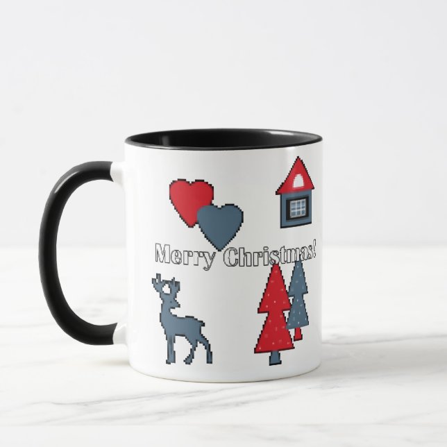 Caneca Condecorações de Natal (Esquerda)
