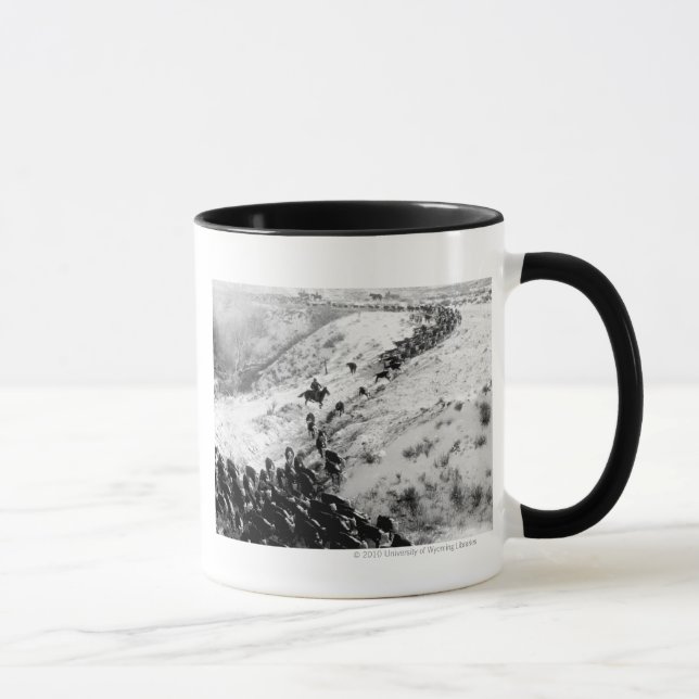 Caneca Conduzindo o gado no inverno (Direita)