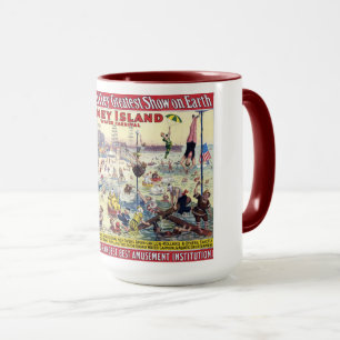 Caneca Coney Island Water Carnival, 1898