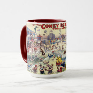 Caneca Coney Island Water Carnival, 1898