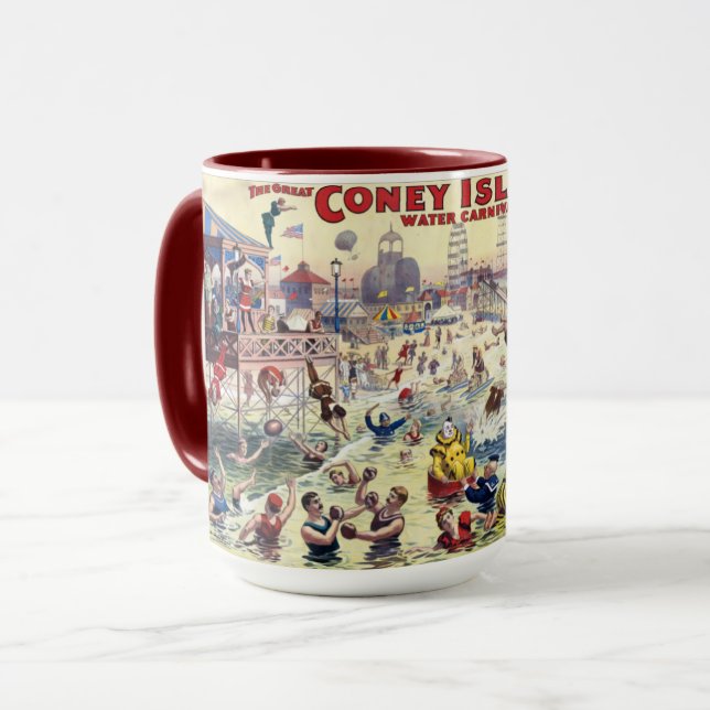 Caneca Coney Island Water Carnival, 1898 (Frente Esquerda)