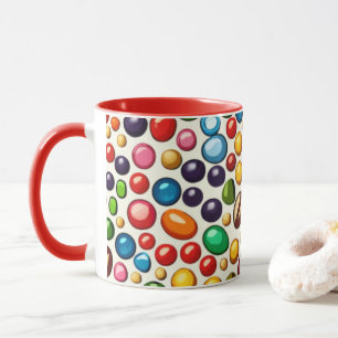 Caneca Confeitaria Colorida: Trabalho de arte de Águas Re