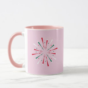 Caneca Confetes de Celebração Vibrante, Fogos de Artifíci
