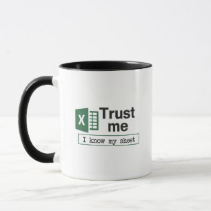 Caneca Confie Em Mim Eu Sei Minha Planilha Pun