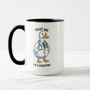 Caneca Confie em Mim, Sou um Pato-tor Dia Divertido do Mé