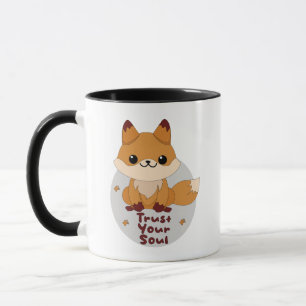 Caneca Confie na sua alma, Kawaii, fofa doce engraçada e 