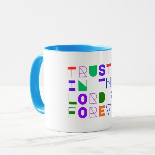 Caneca Confie no Senhor Cristão (Frente Esquerda)