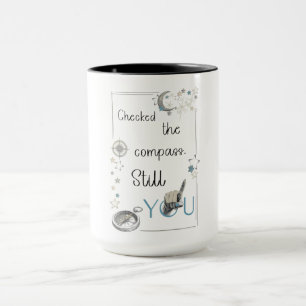 Caneca Confie no Seu Bússola Interior. Afirmação de Autoc
