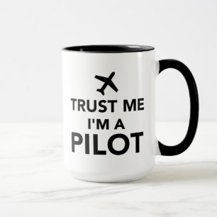 Caneca Confie que eu mim é um piloto