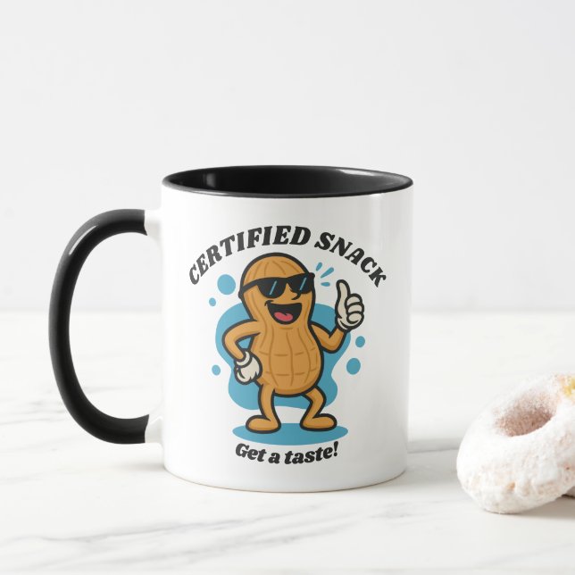 Caneca Confira este maluco: Snack certificado (Com Donut)