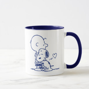 Caneca Conforto e segurança   Charlie & Snoopy Hug