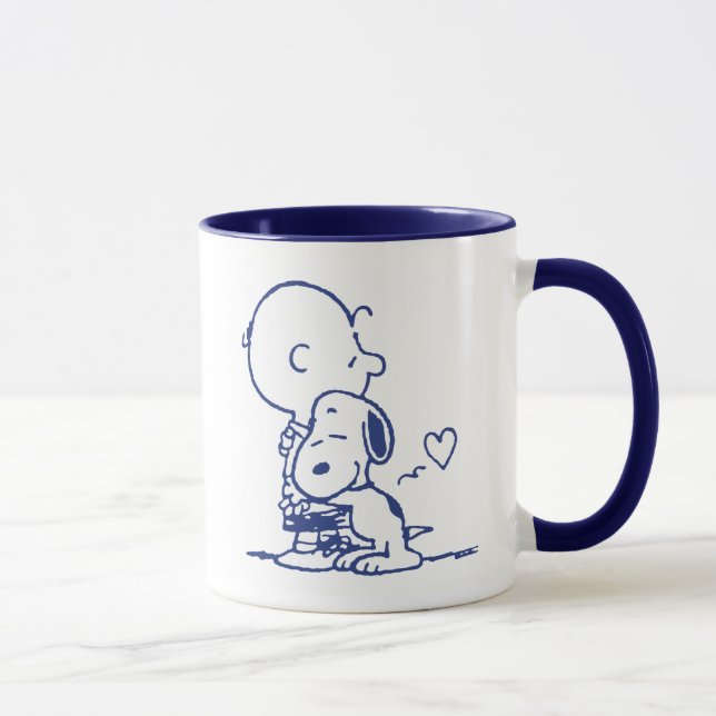 Caneca Conforto e segurança | Charlie & Snoopy Hug (Direita)