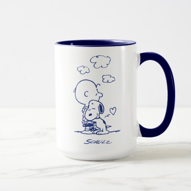 Caneca Conforto e segurança | Charlie & Snoopy Hug (Direita)