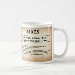 Caneca conhecida do significado - Aiden