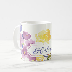 Caneca conhecida personalizada das flores
